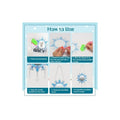 Diamond Painting Mirror Craft Set — Set de bricolage décoratif avec design de flocons de neige et El décoratif