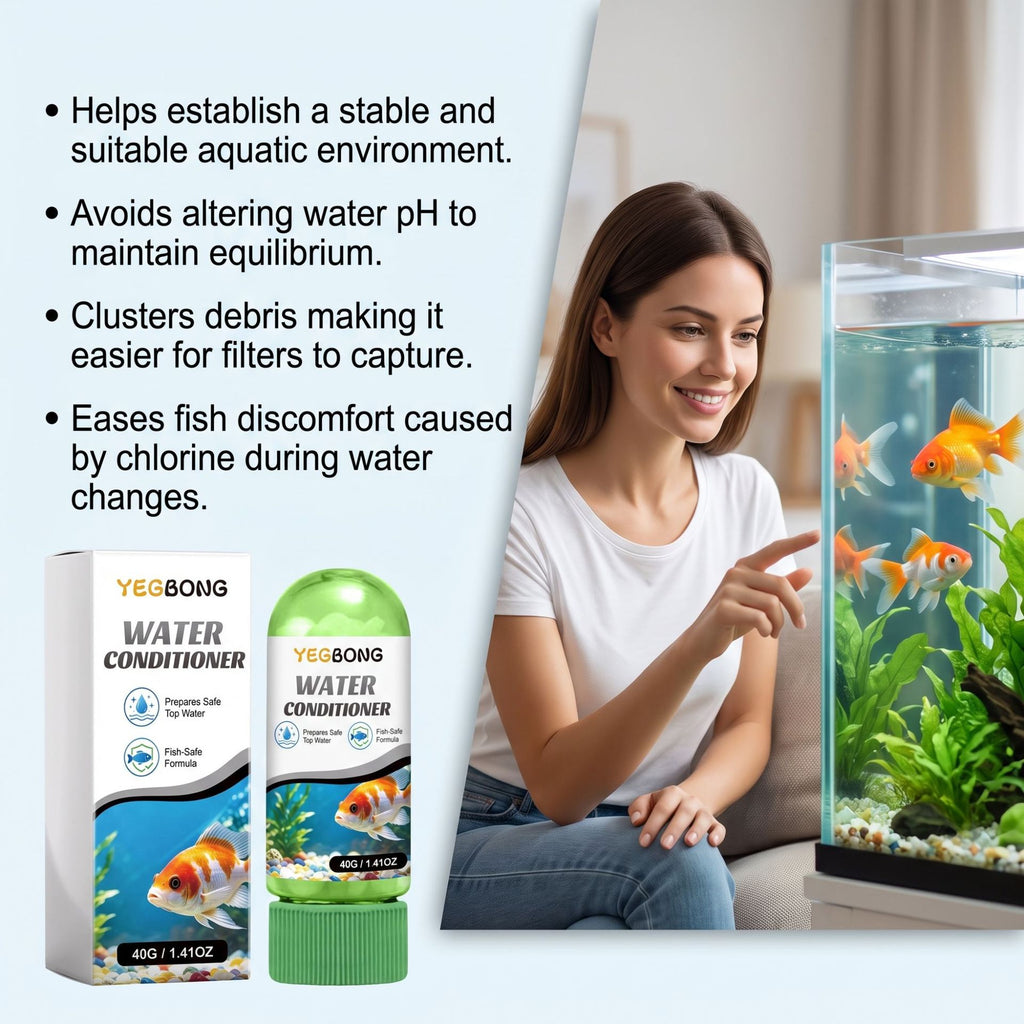 Agent de purification de l'eau du réservoir de poisson Nettoyage des impuretés du réservoir de poisson Clarification de l'eau Quali