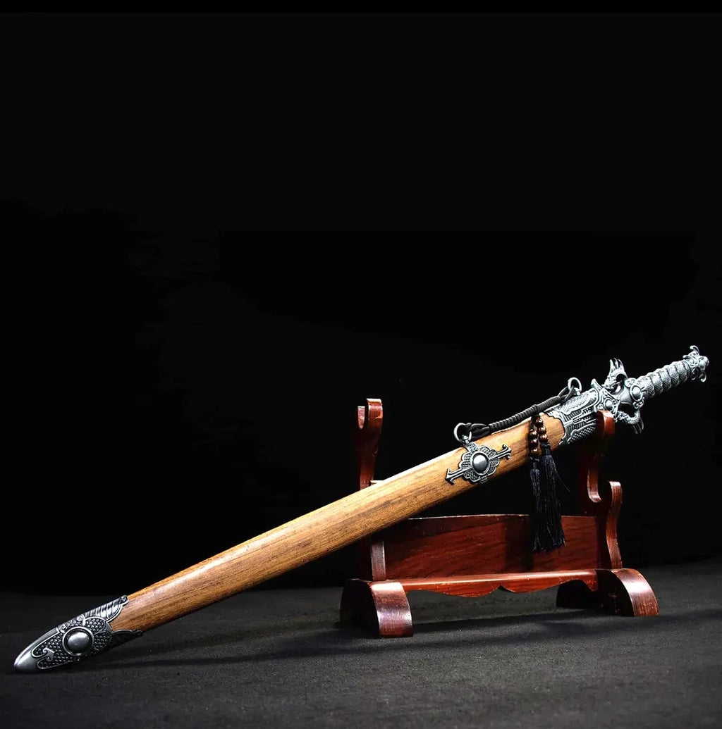Épée Xiehun Motif unique en une seule pièce Acier collectible à froid Arme non harponnée N
