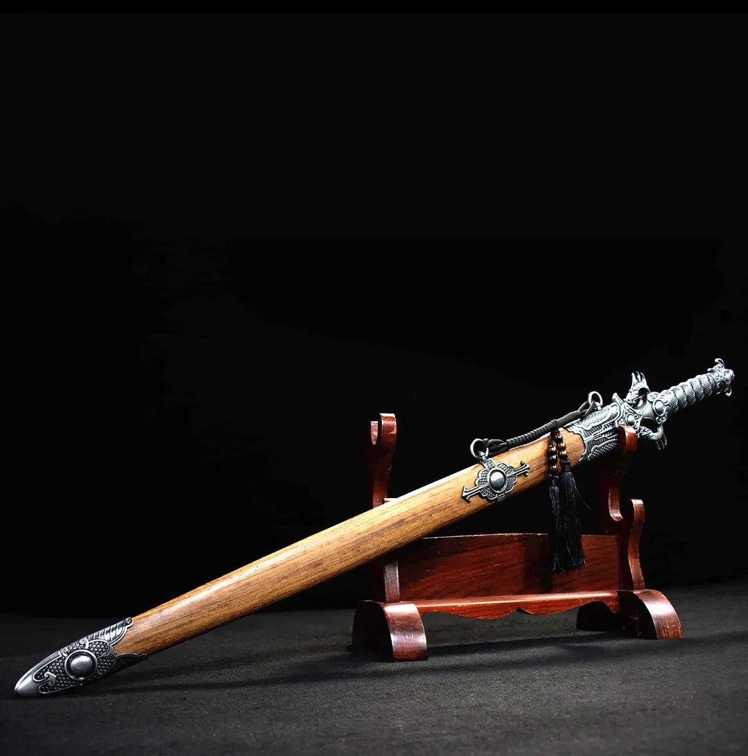 Épée Xiehun Motif unique en une seule pièce Acier collectible à froid Arme non harponnée N