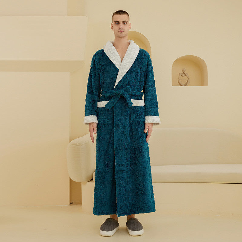 Jaquard Double couche Épaisseur de chemise de nuit en flanelle