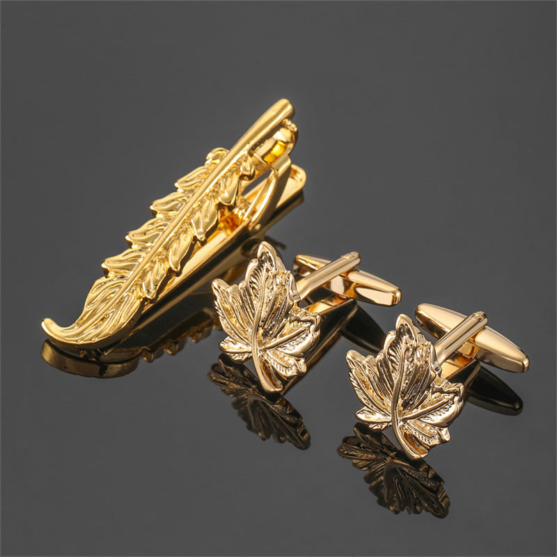 Or et argent noir cristal Rose motif émanel lot fleur Clip Clip Cuff Buckle Set