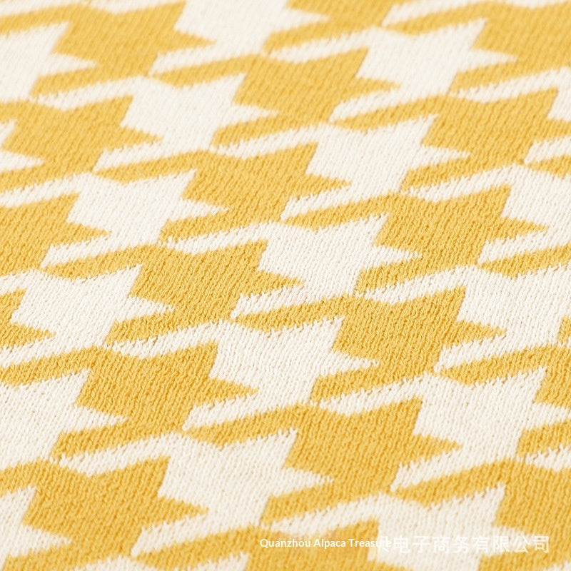 Jacquard Knit Baby Blanket