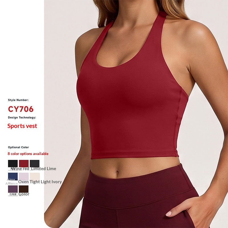 Yoga Tank Top Séchage rapide Exercice Porter pour l'extérieur