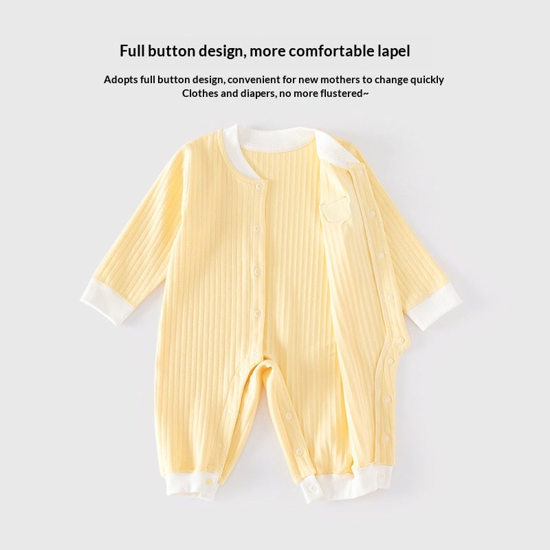 Vêtements pour bébés Classe A Pure coton sans couture Onesie Baby Pajamas Sous-vêtements d'hiver Crawling