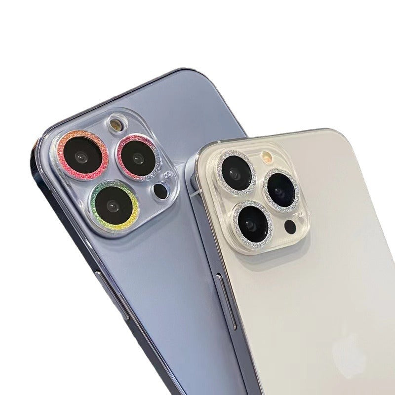 Cell Phone Rhinestone Integrated Lens Protector