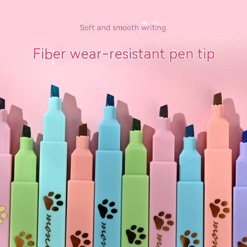 Fluorescent cat paw marking pen