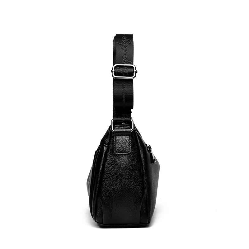 Sac transdermique à épaule unique en cuir de grande capacité pour femmes