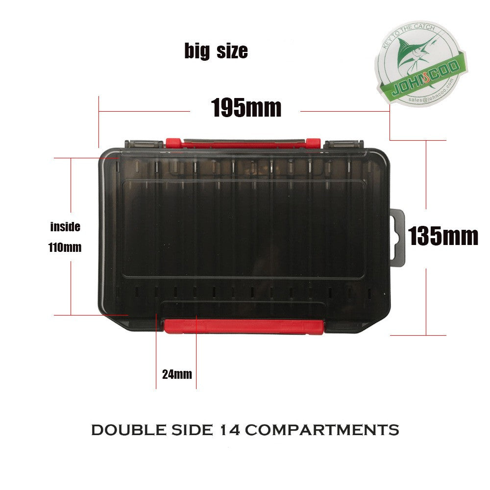 Stockage double face de la boîte de rangement double couche