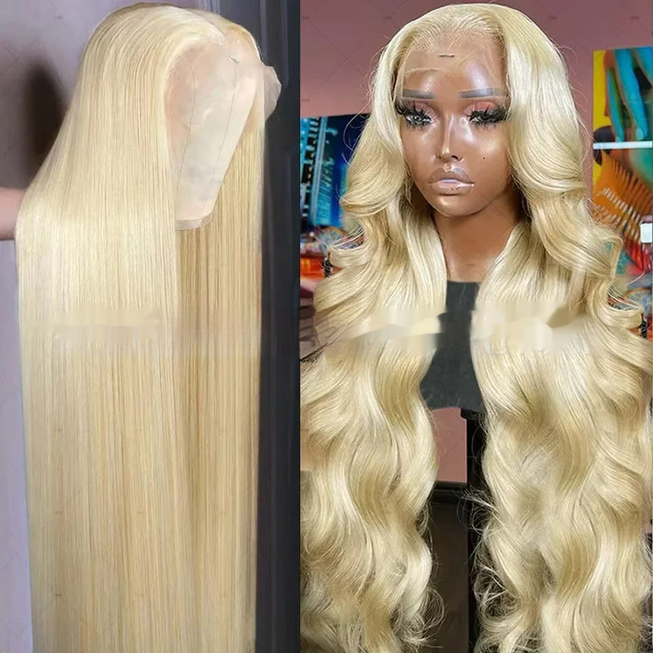 12-40Inch 613 Blond droit Perruques de cheveux humains couleurs bricolage