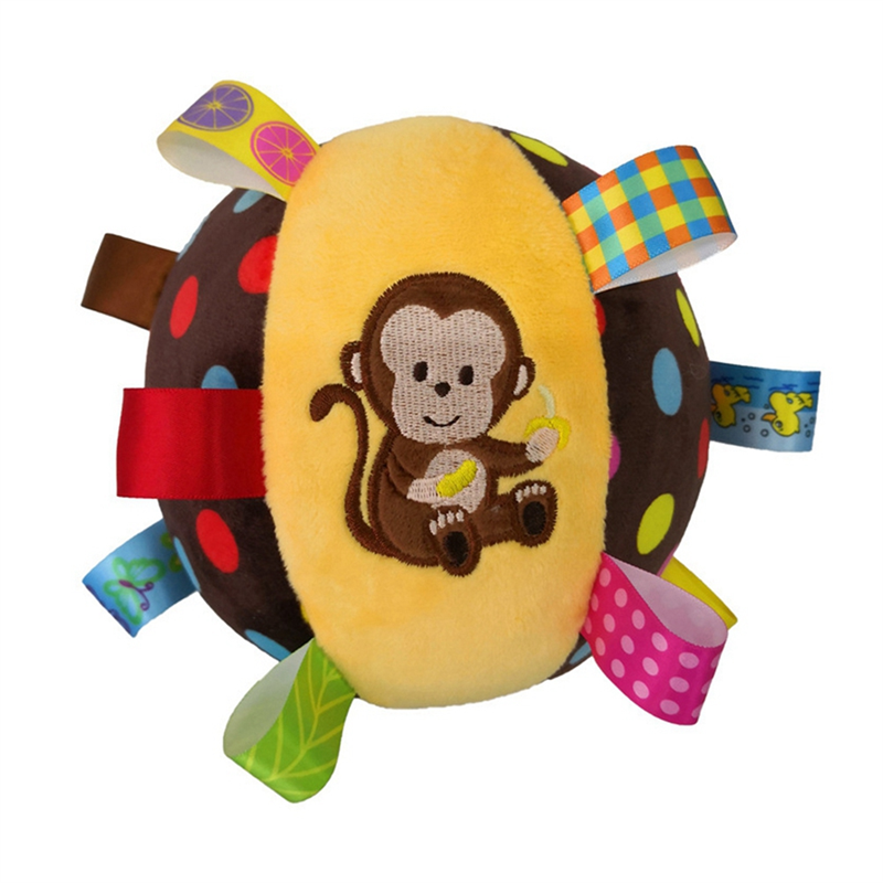 Balle son de chien en peluche