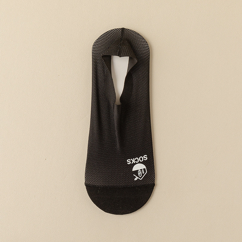 Chaussettes invisibles minces pour hommes Déodorant du fond de coton et absorbant la sueur