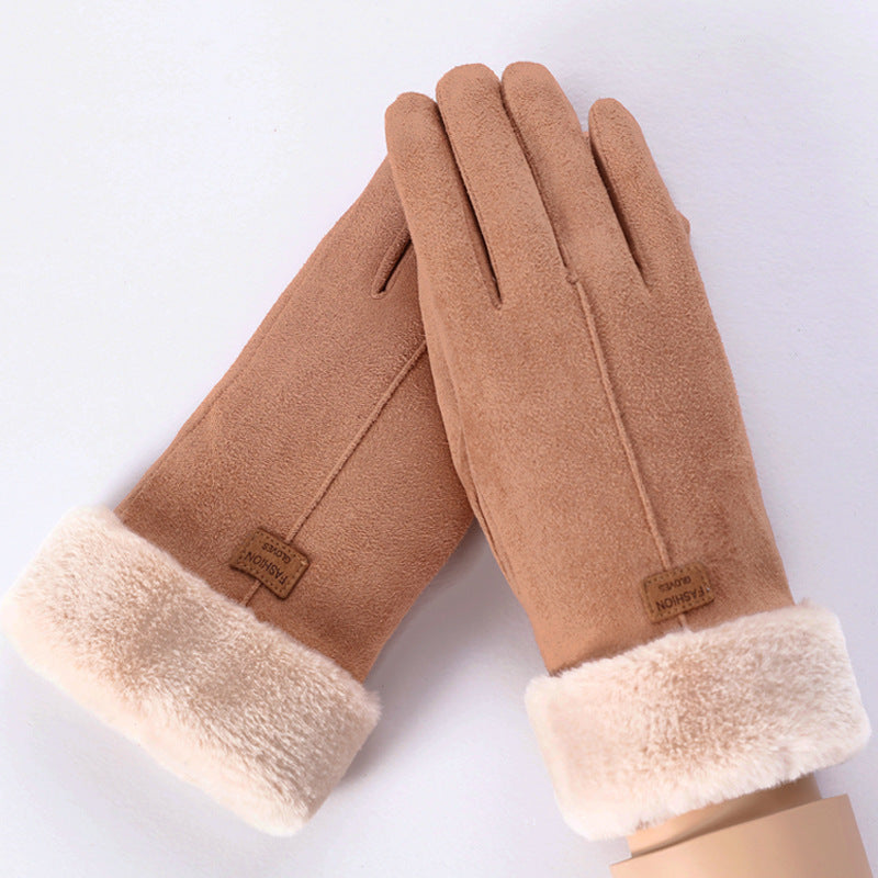Gants thermiques compatibles écran tactile pour femmes cyclistes