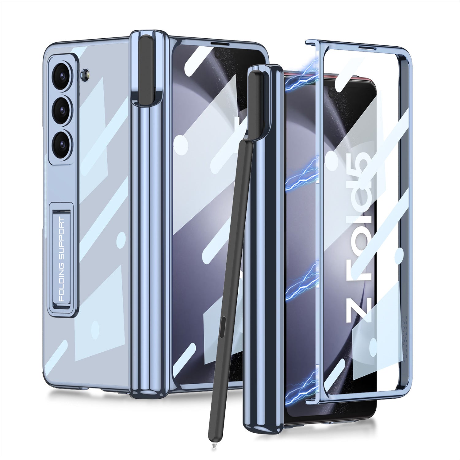 Porte stylo à charnière magnétique à fantôme transparent