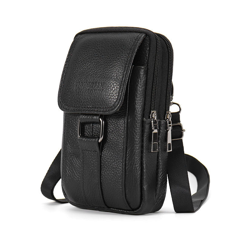 Sac de téléphone portable en cuir pour hommes