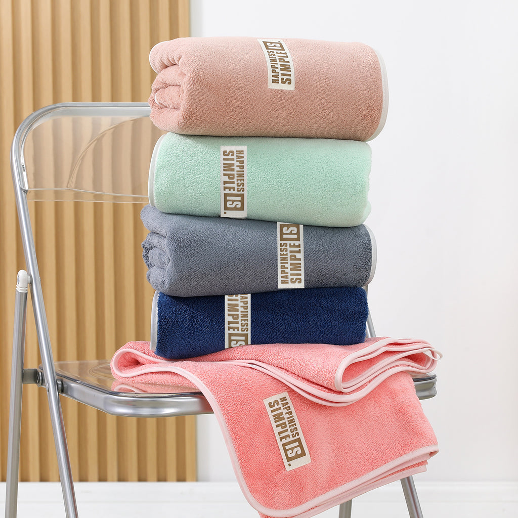 Classe A Serviette de bain en polaire de corail Soft Skin-friendly Très absorbante et sans lint