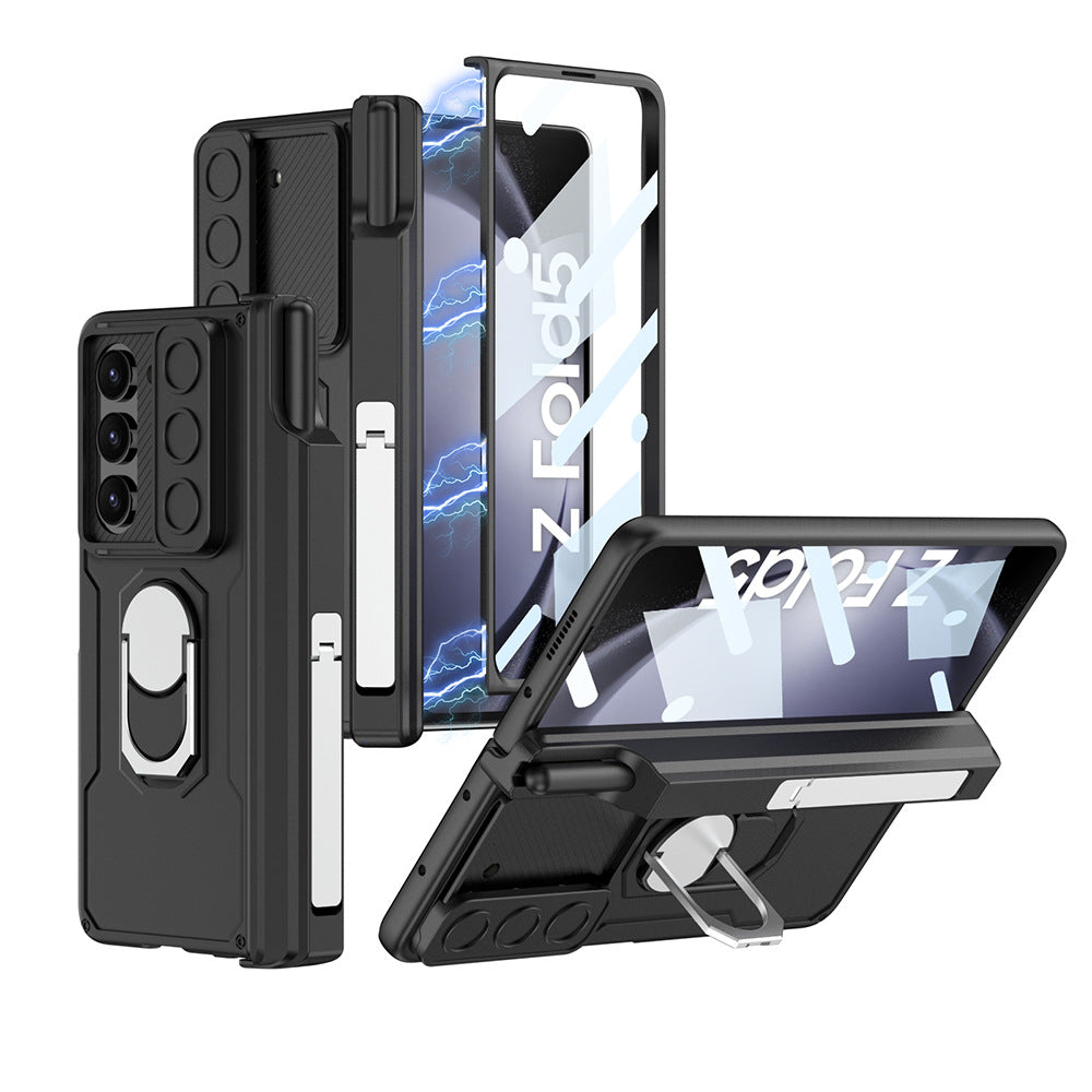Coffret de protection magnétique pour boîtier de téléphone à charnière pliante