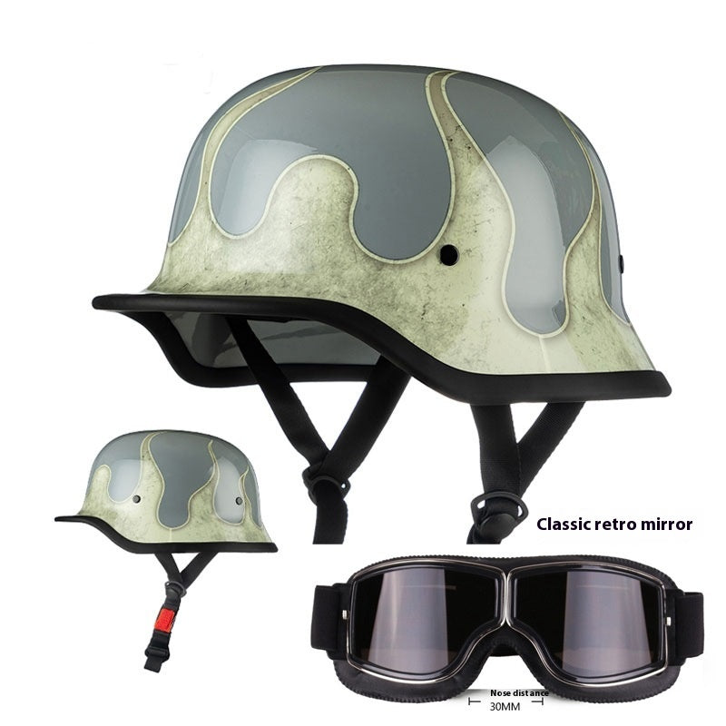 Casque de moto rétro allemand 3C