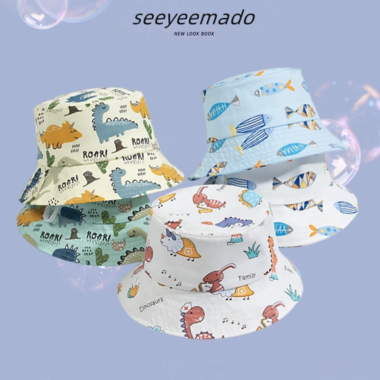 Homme et femme Bébé réglable Super mignon ombre solaire Chapeau pêcheur