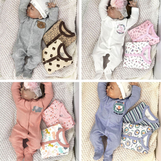 Four-saison Cotton Onesie avec manches longues pour bébé bébé Romper et vêtements de nuit