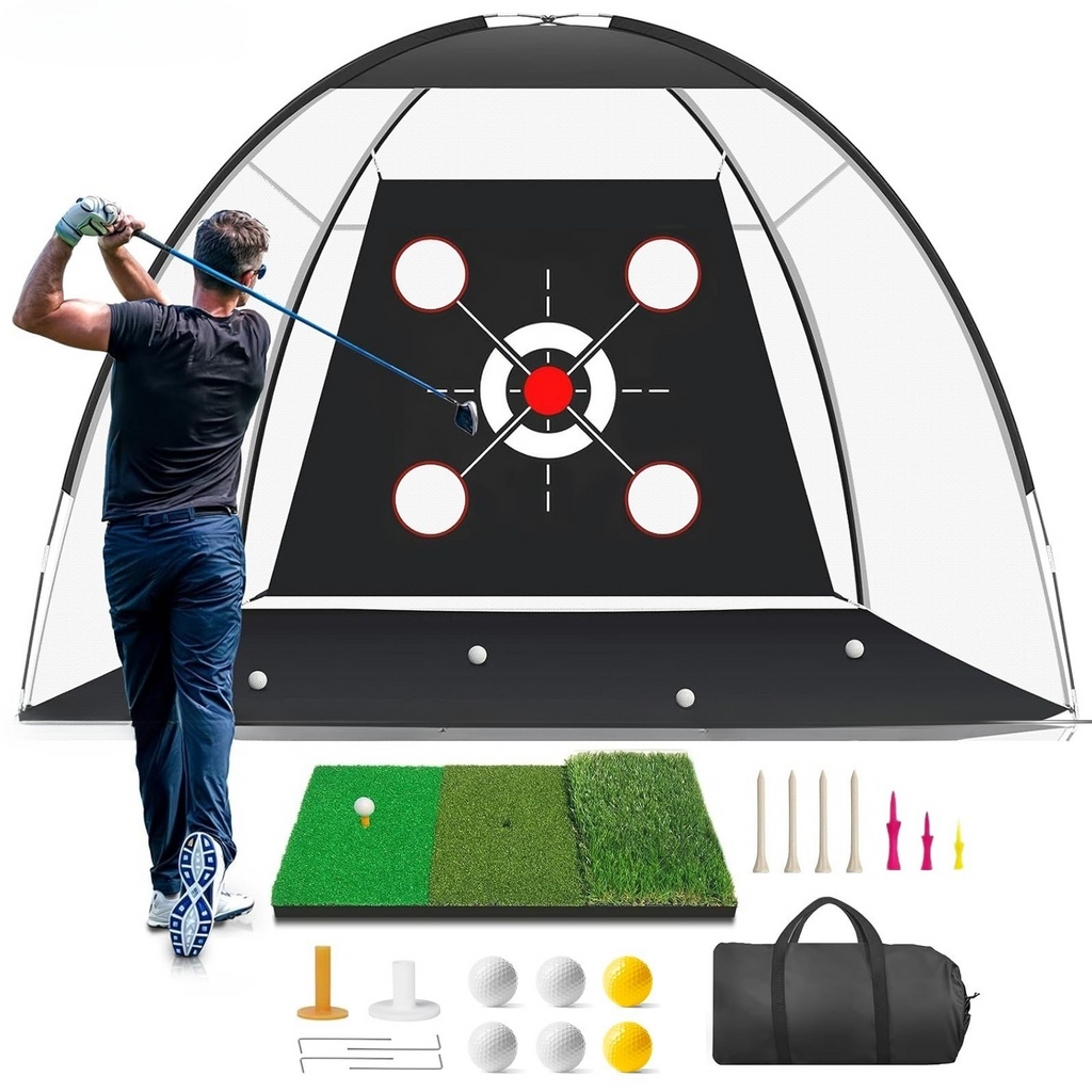 10x7ft Golf pratique Net Hitting Aid entraînement conduite saut à l'intérieur
