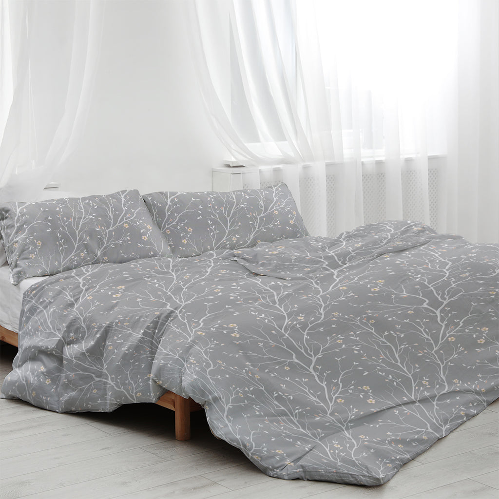 Grey bed set