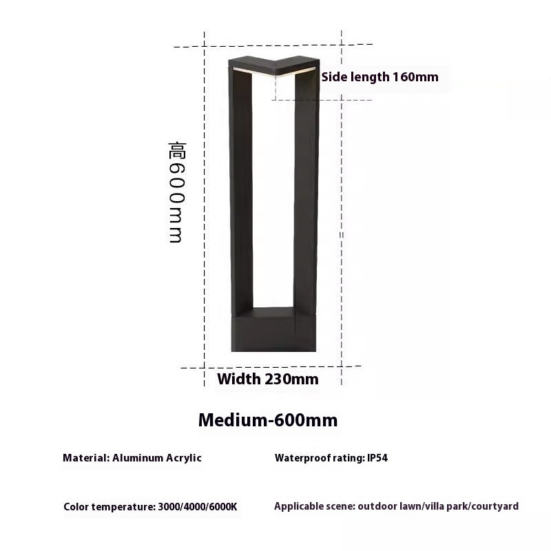 Lampe de pelouse extérieure LED