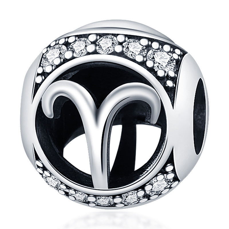 12 Accessoires de perles de signe zodiac pour bracelets bricolage