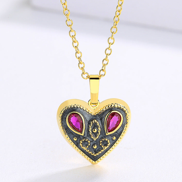 Classic Retro Exquise Bijoux Enamel Ensemble de trois pièces