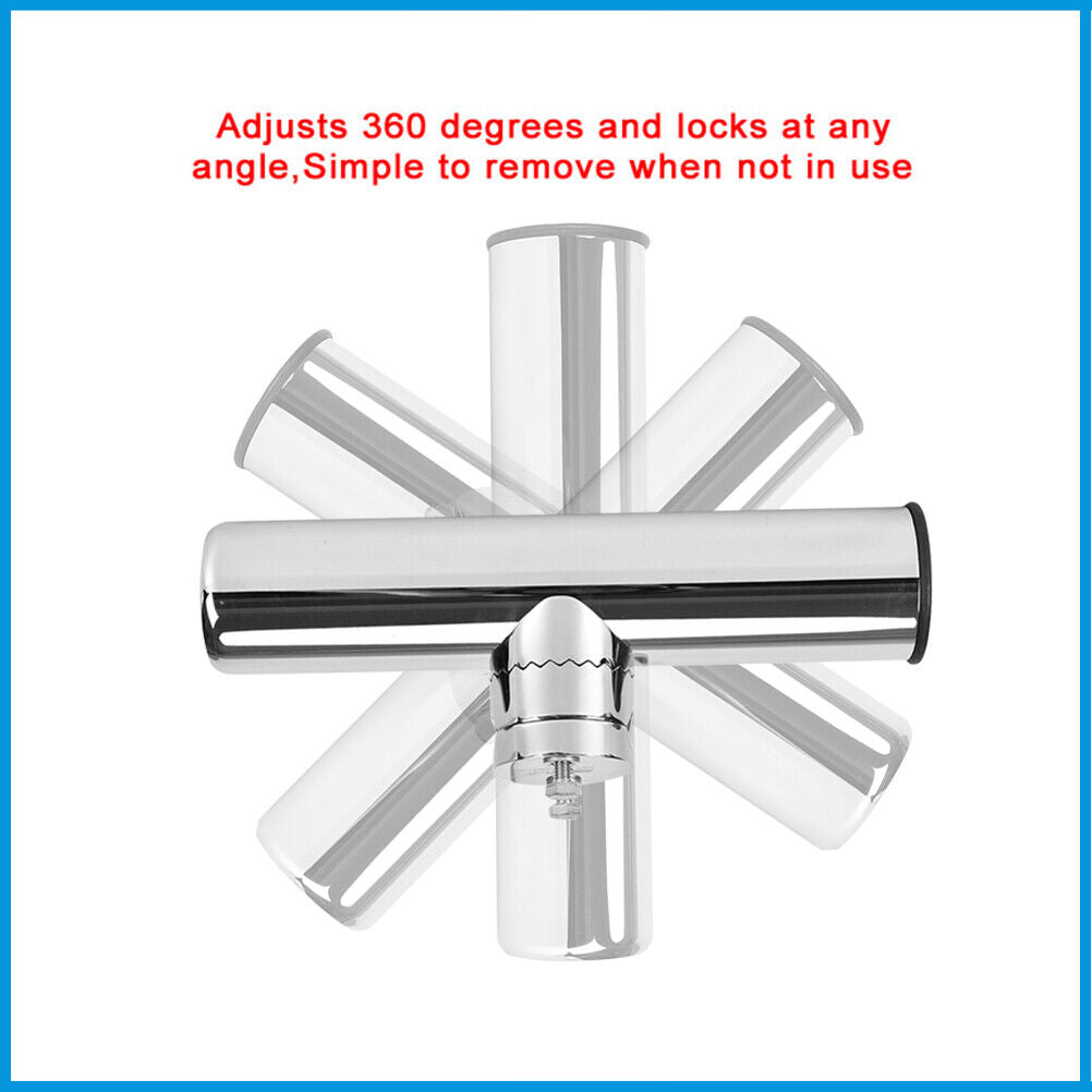 19-25mm Porte-rodes de pêche en acier inoxydable Rail Mount Rail pour bateau maritime UK