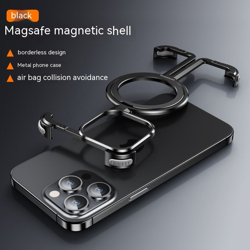 Airbag métallique anti-retour Shell Phone Case Protective Shock Absorption Aéronautique Grade Alumin