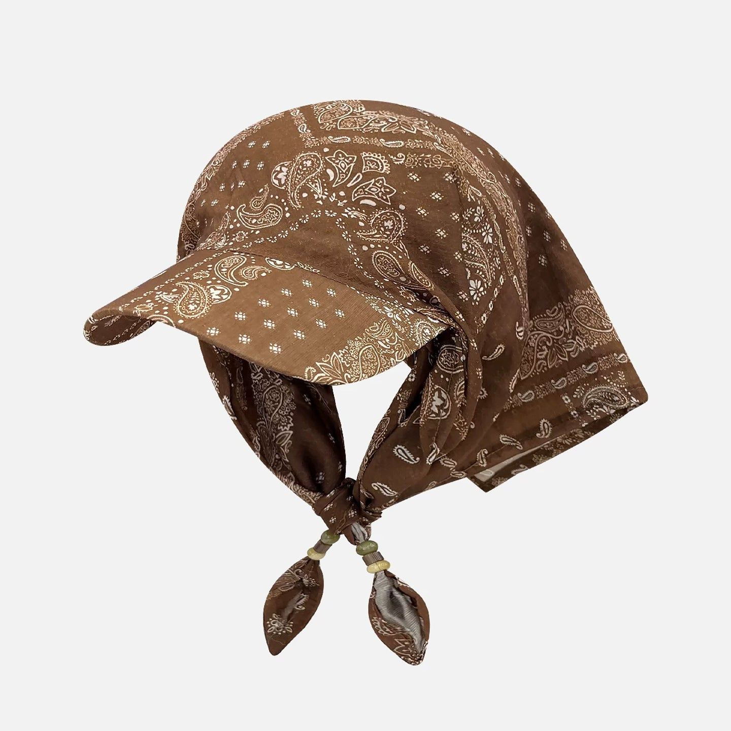 Chapeau retro à l'impression de noix de cajou pour femmes