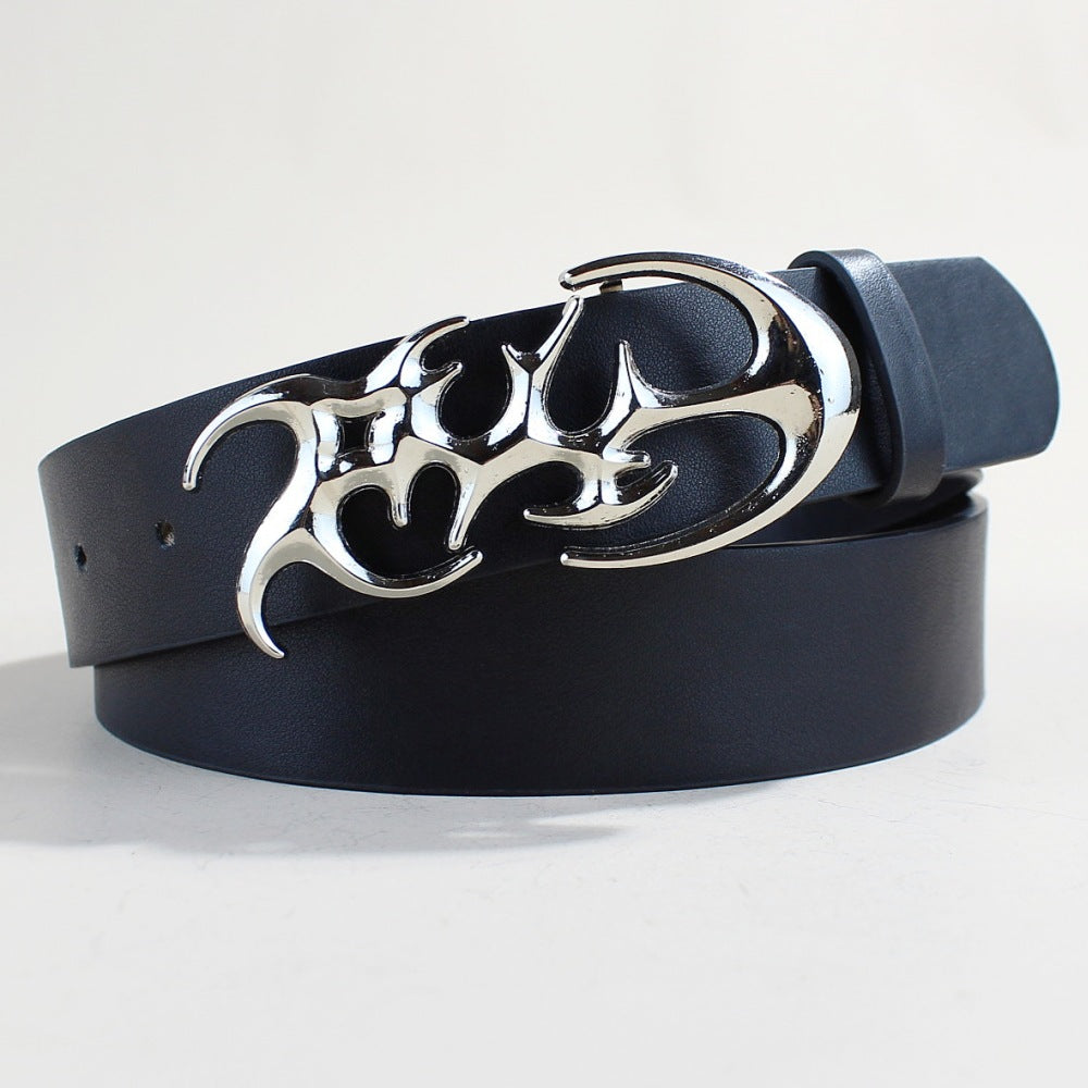 Tendance décontractée Boucle d'argent ceinture