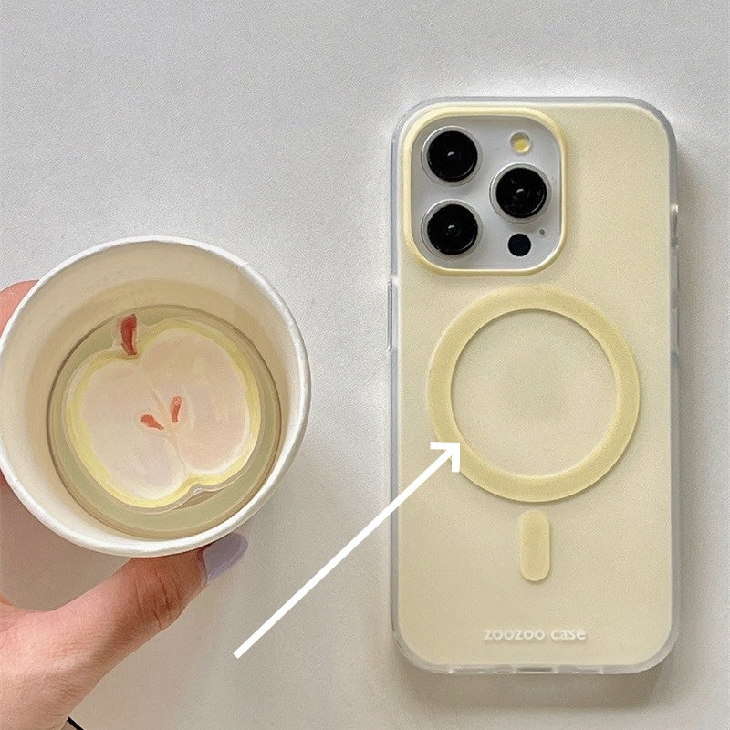 Boîtier de téléphone magnétique double couche
