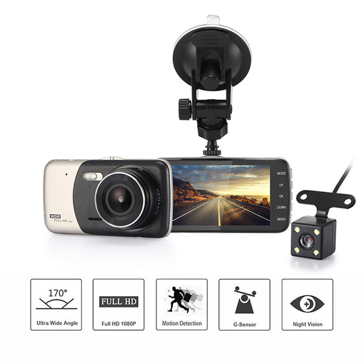 Enregistrement de conduite de voiture HD 1080P