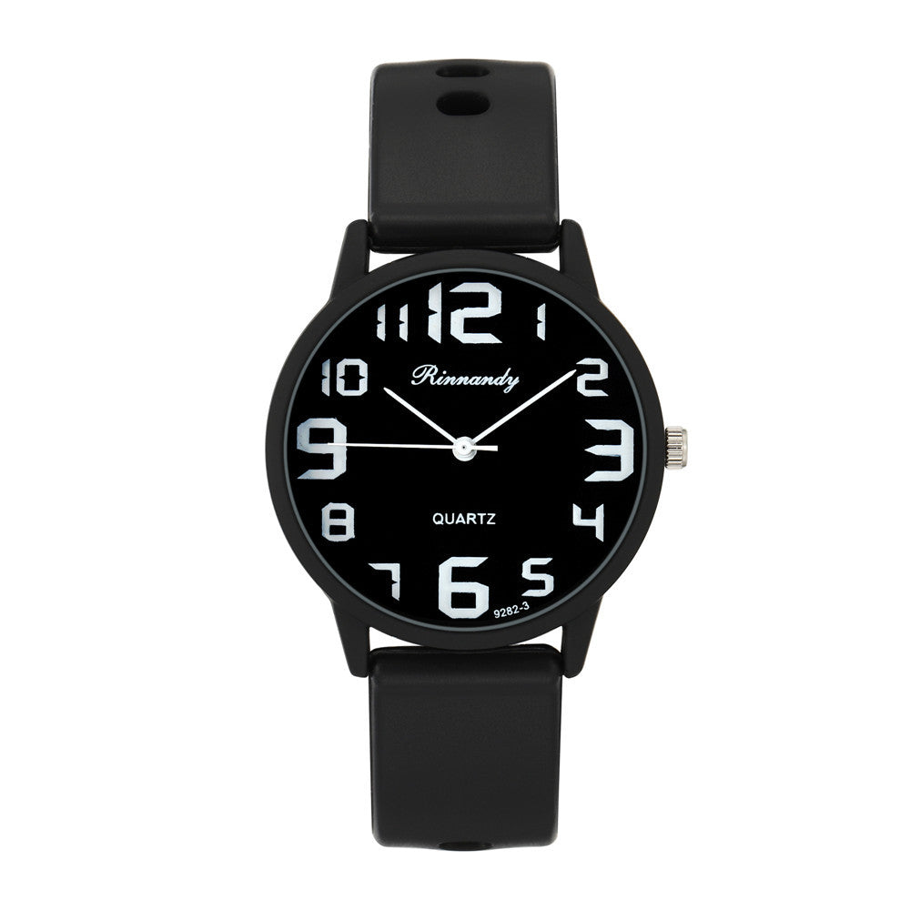 Mode Jelly Color Sports Montre en silicone