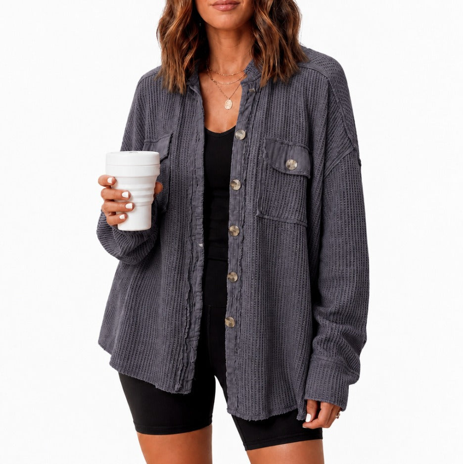 Veste de cardigan pour femmes à manches longues à l'automne