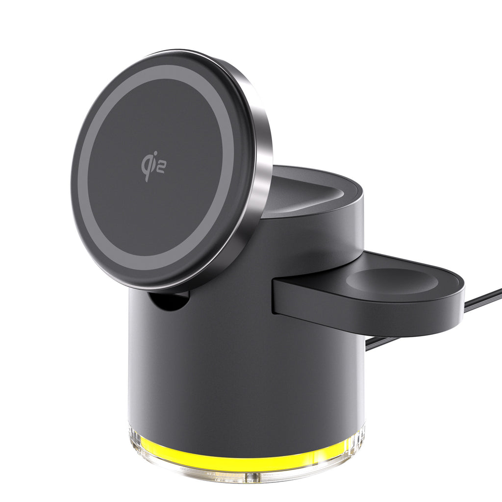 Pliage magnétique Chargeur sans fil trois en un