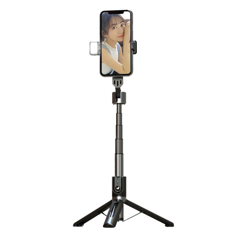 Bluetooth Selfie Stick Double Rill Light Bureau Diffusion en direct