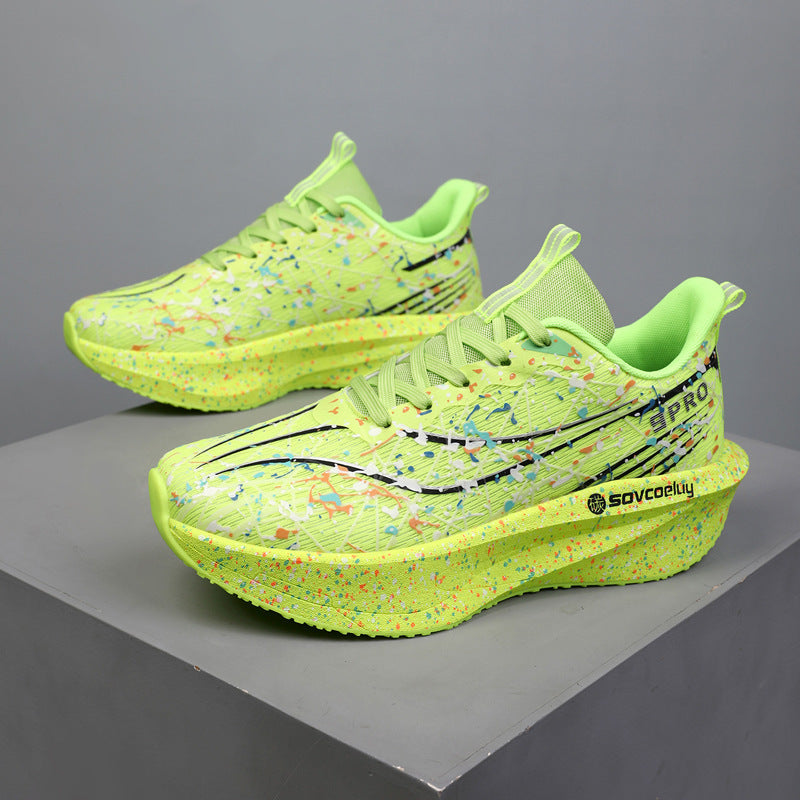 Marathon Running Carbon-Plate Noctilucent Mode Sneakers