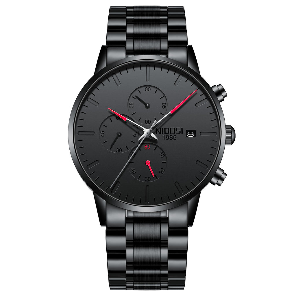 Montre Quartz Multifonctionnelle Homme Anti-Lumineuse