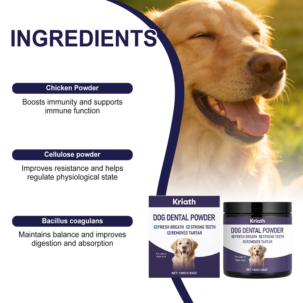 Poudre de dents pour chiens