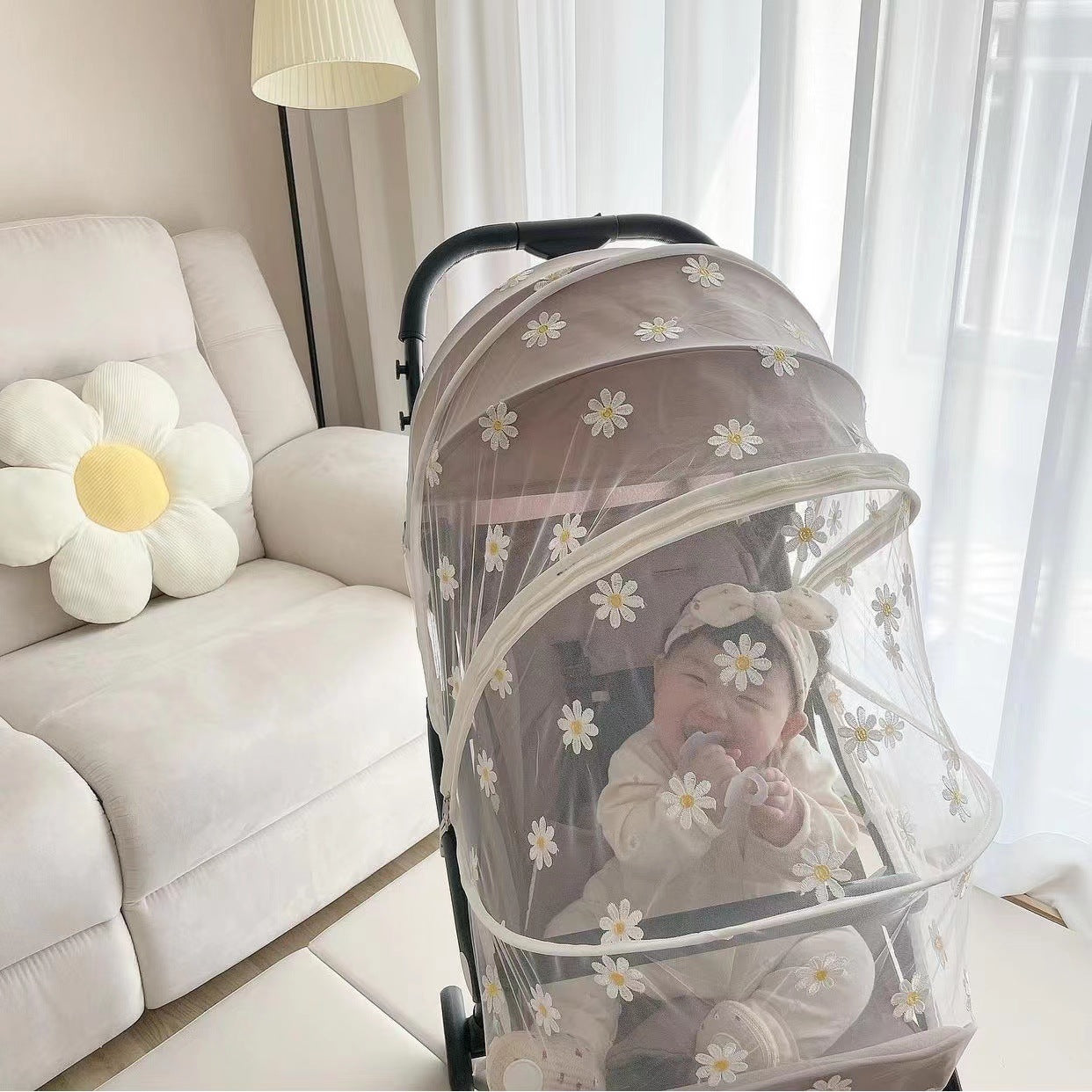 Infantile Mosquito Net Poussette pour bébé universelle de type complet respirant