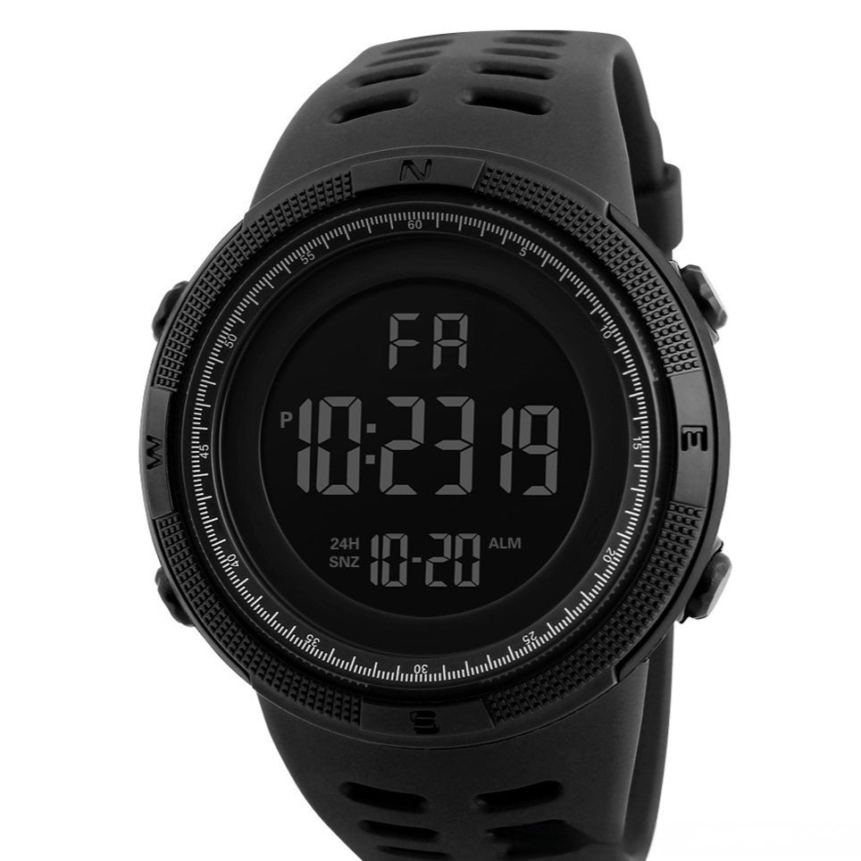 Sports Timing Night Light Dominering Grande montre électronique à cadran