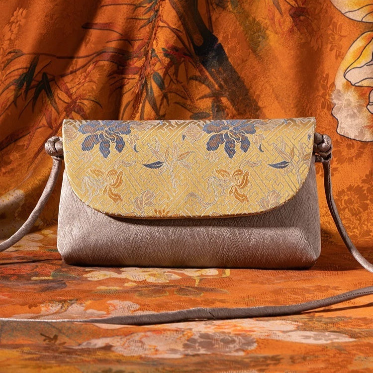 Sac croisé en soie en style chinois