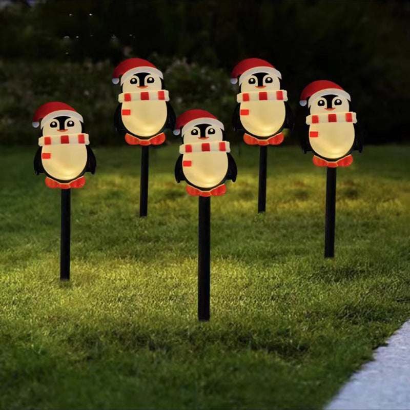 Luminaire de pelouse de Noël acrylique de l'atmosphère LED d'insertion au sol