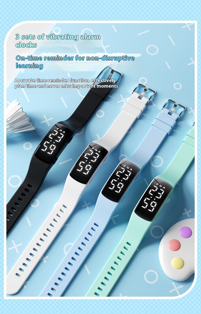 Horloge d'alarme de vibration Smart Waterproof Montre électronique