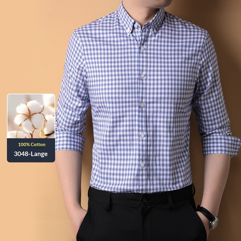 Homme Mode coton Casual respirant chemise