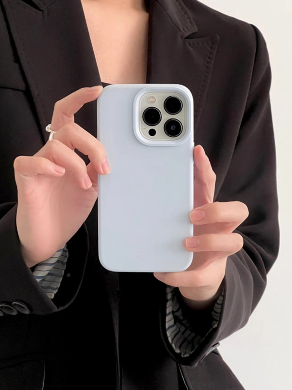 Boîtier de téléphone en silicone liquide de couleur solide