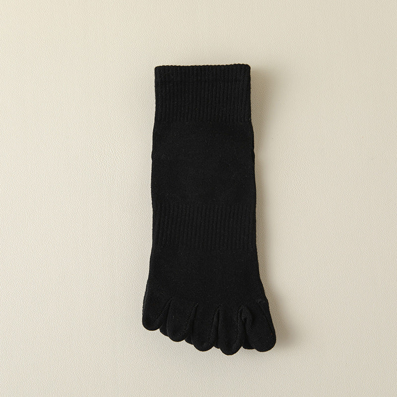 Été Longueur cheville Yoga Non-dérapant Pilates professionnels à cinq doigts Chaussettes